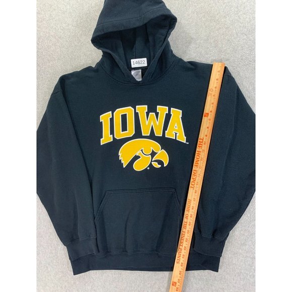 Gildan Black and Yellow Iowa Hoodie - Picture 5 of 11